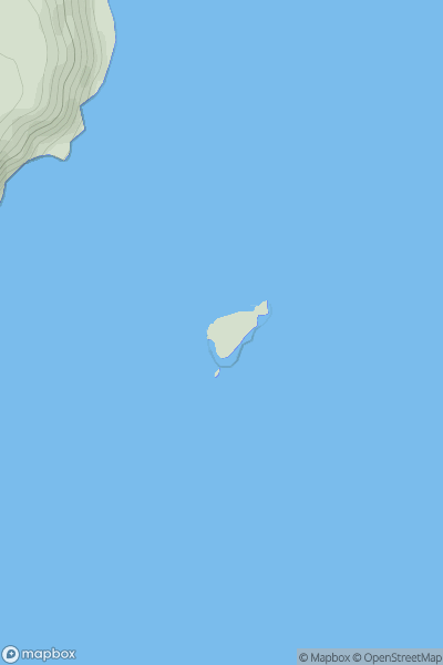 Thumbnail image for Gull Rock [South West England] [SW927368] showing contour plot for surrounding peak